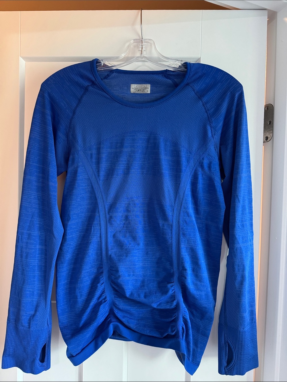 Athleta Royal Blue Long Sleeve Performance Top
